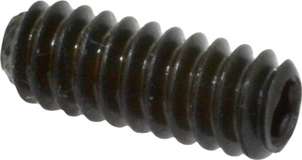 Unbrako 117019 Set Screw: #10-24 x 1/2", Cup & Knurled Cup Point, Alloy Steel, Grade 8