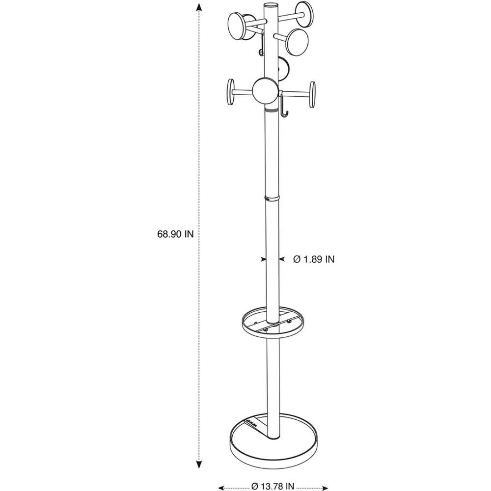 Alba, Inc Alba PMSTAN3N Alba Stan3 Coat Stand