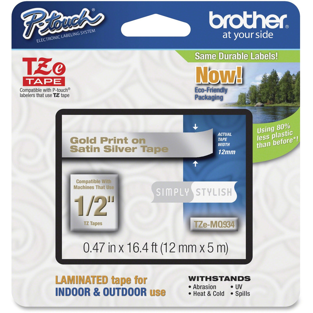 Brother Industries, Ltd Brother TZEMQ934 Brother P-Touch TZe Laminated Tape