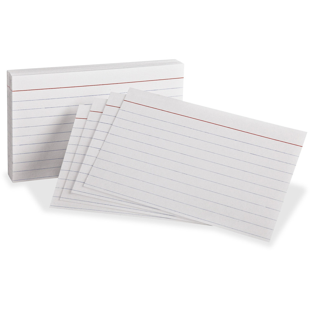 TOPS Products Oxford 10022 Oxford Red Margin Ruled Index Cards