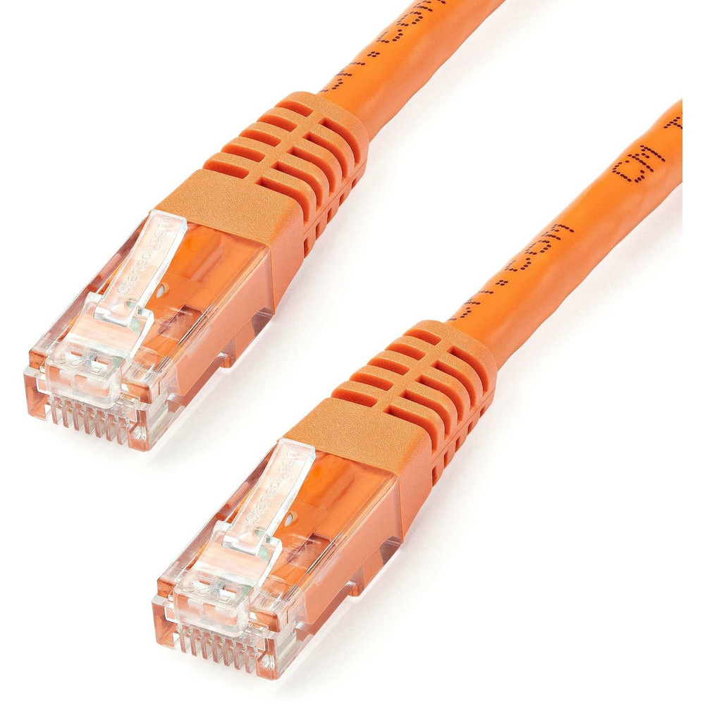 StarTech.com C6PATCH15OR StarTech.com 15ft CAT6 Ethernet Cable - Orange Molded Gigabit - 100W PoE UTP 650MHz - Category 6 Patch Cord UL Certified Wiring/TIA