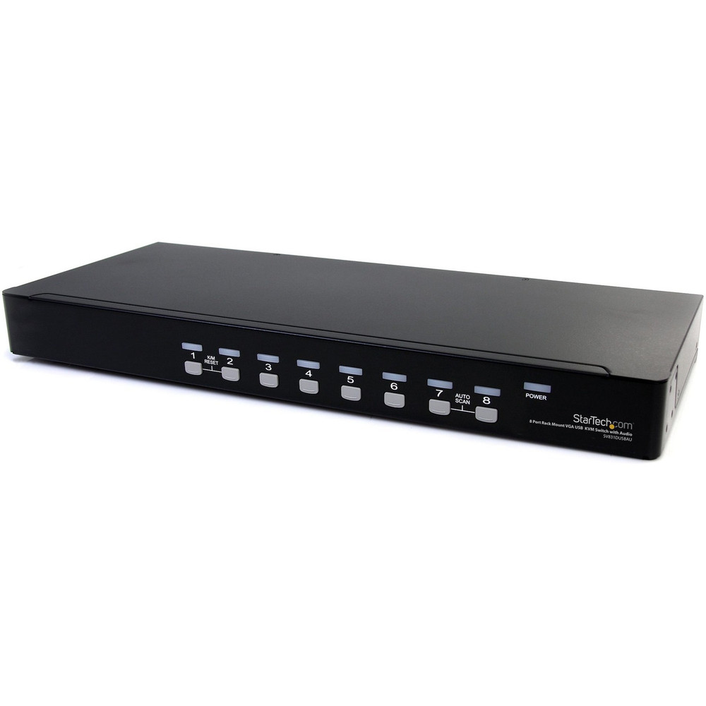 StarTech.com SV831DUSBAU StarTech.com 8 Port Rackmount USB VGA KVM Switch w/ Audio