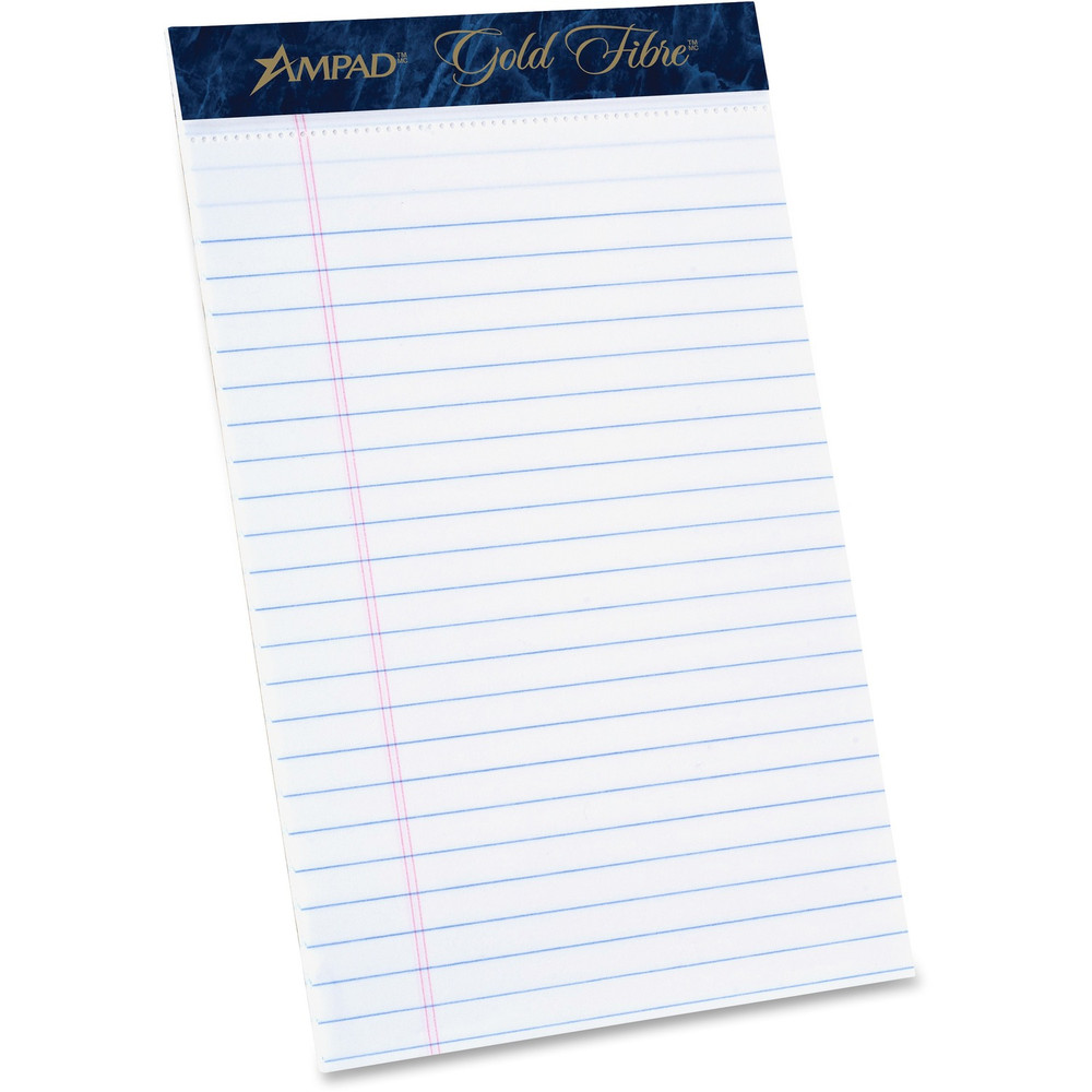 TOPS Products TOPS 20054 TOPS Ampad Gold Fibre Medium Rule Premium Junior Size Writing Pads