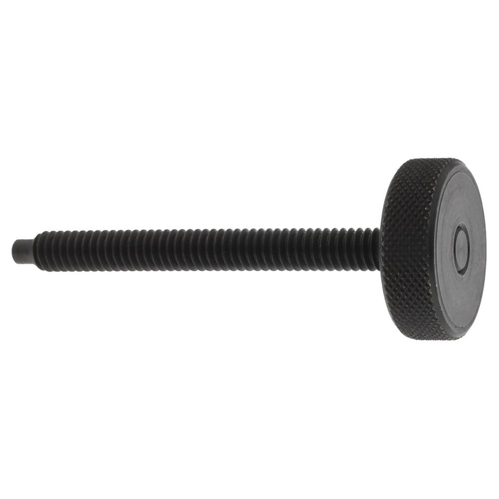 Gibraltar 43806G 12L14 Steel Thumb Screw: 1/4-20, Knurled Head