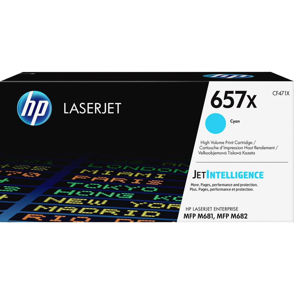 HP Inc. HP CF471X HP 657X (CF471X) Original High Yield Laser Toner Cartridge - Cyan - 1 Each