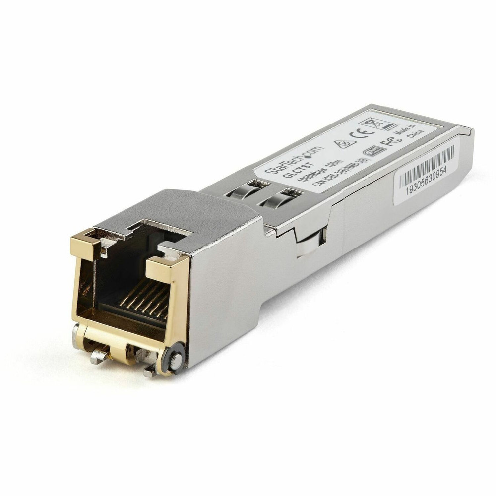 StarTech.com CTPSFP1GETST StarTech.com Juniper CTP-SFP-1GE-T Compatible SFP Module - 1000BASE-T - 1GE Gigabit Ethernet SFP to RJ45 Cat6/Cat5e Transceiver - 100m
