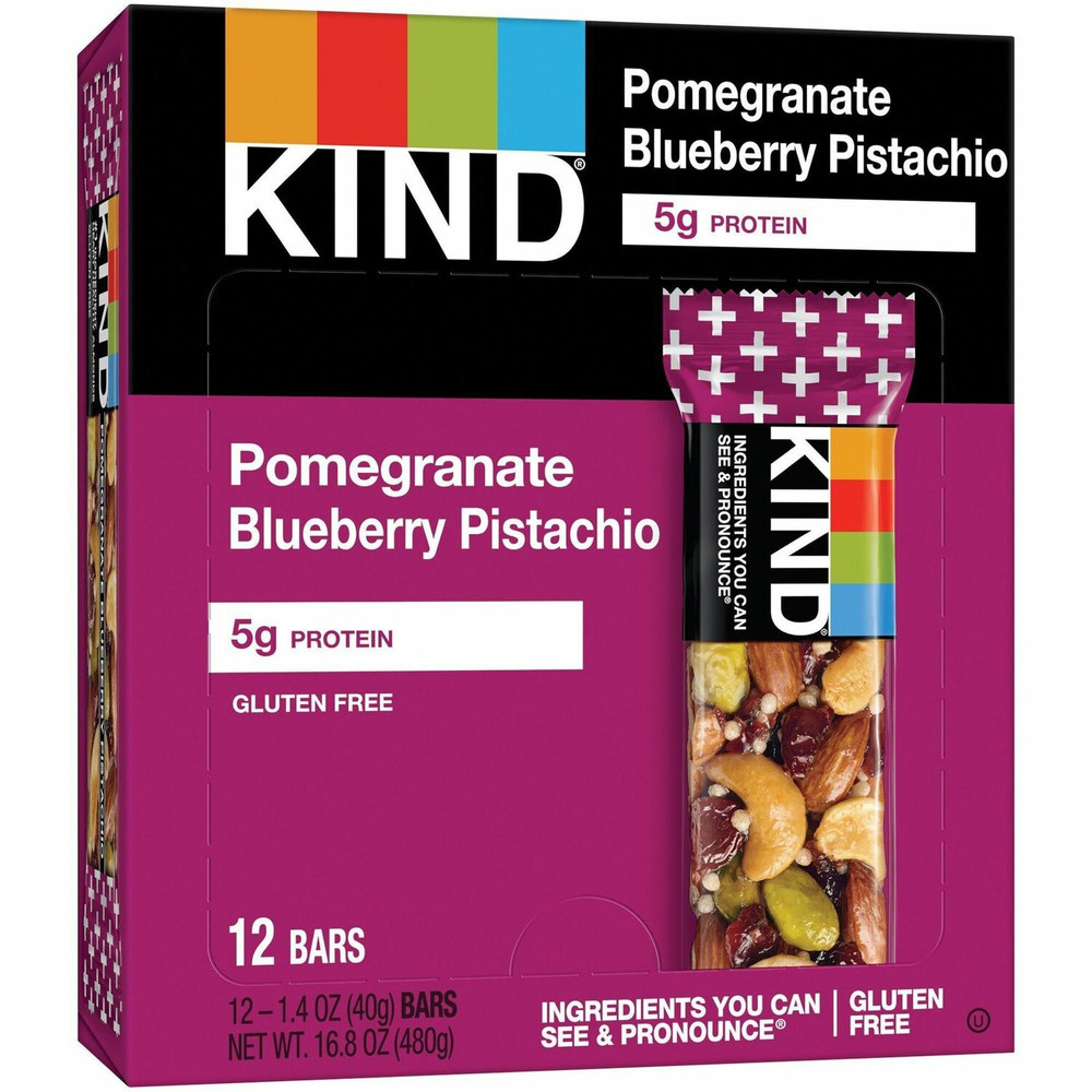 KIND Snacks KIND 17221 KIND Pomegranate Blueberry Pistachio Nut Bars