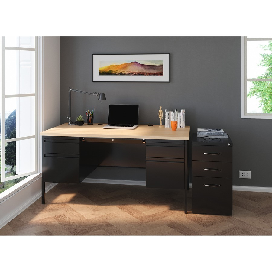 Lorell 60930 Lorell Fortress Series Double-Pedestal Desk