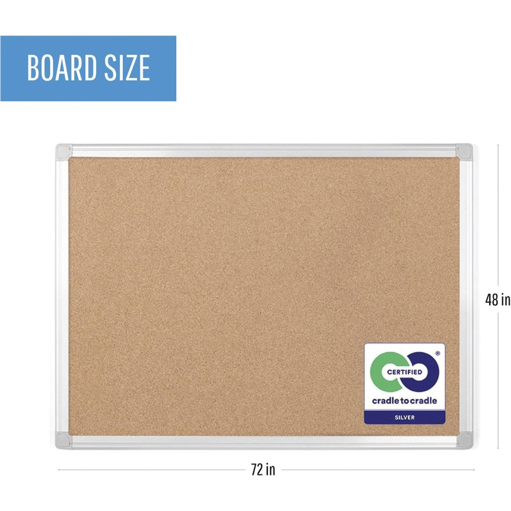 Bi-silque S.A MasterVision CA271790 MasterVision Aluminum Frame Recycled Cork Boards