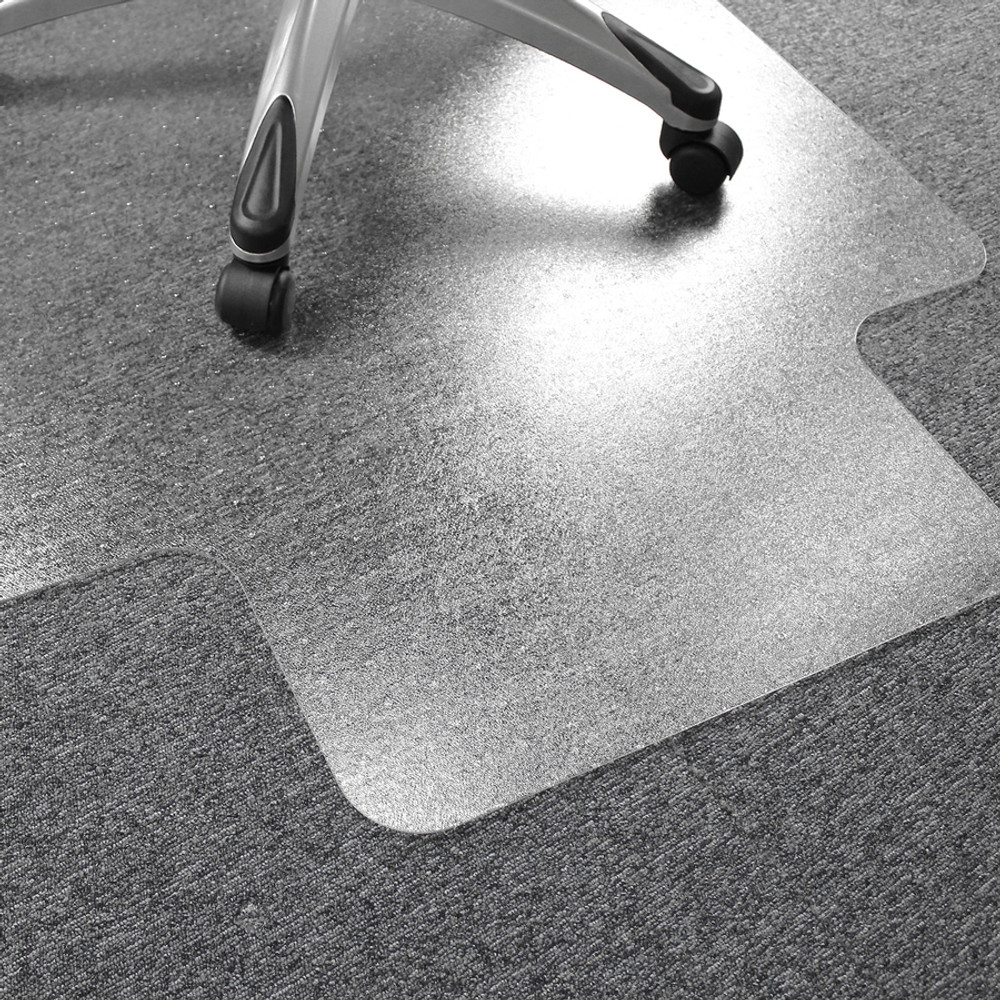 Floortex 1115223LR Ultimat&reg; Polycarbonate Lipped Chair Mat for Carpets up to 1/2" - 48" x 60"