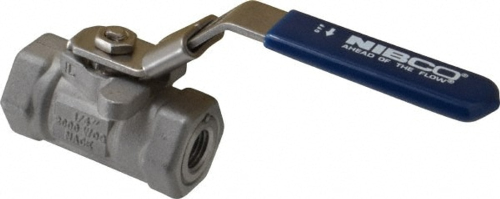 NIBCO NL943K4P Standard Manual Ball Valve: 1/4" Pipe, Reduced Port