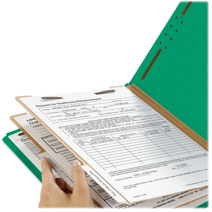 Smead Manufacturing Company Smead 14063 Smead 2/5 Tab Cut Letter Recycled Classification Folder
