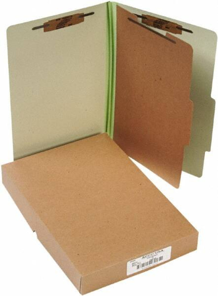 ACCO File Folders with Top Tab: Legal, Leaf Green, 10/Pack ACC16044