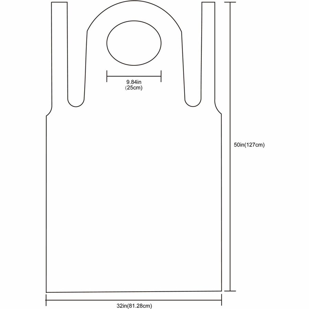 Genuine Joe 85141CT Genuine Joe 50" Disposable Poly Apron