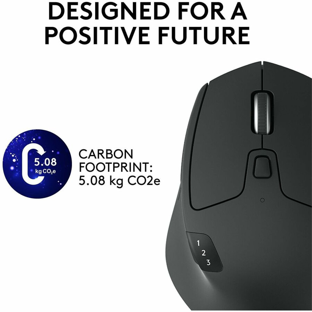 Logitech 910-004790 Logitech M720 Triathlon Multi-Device Wireless Mouse, Bluetooth, USB Unifying Receiver, 1000 DPI, 8 Buttons, 2-Year Battery, Compatible with Laptop, PC, Mac, iPadOS - Black