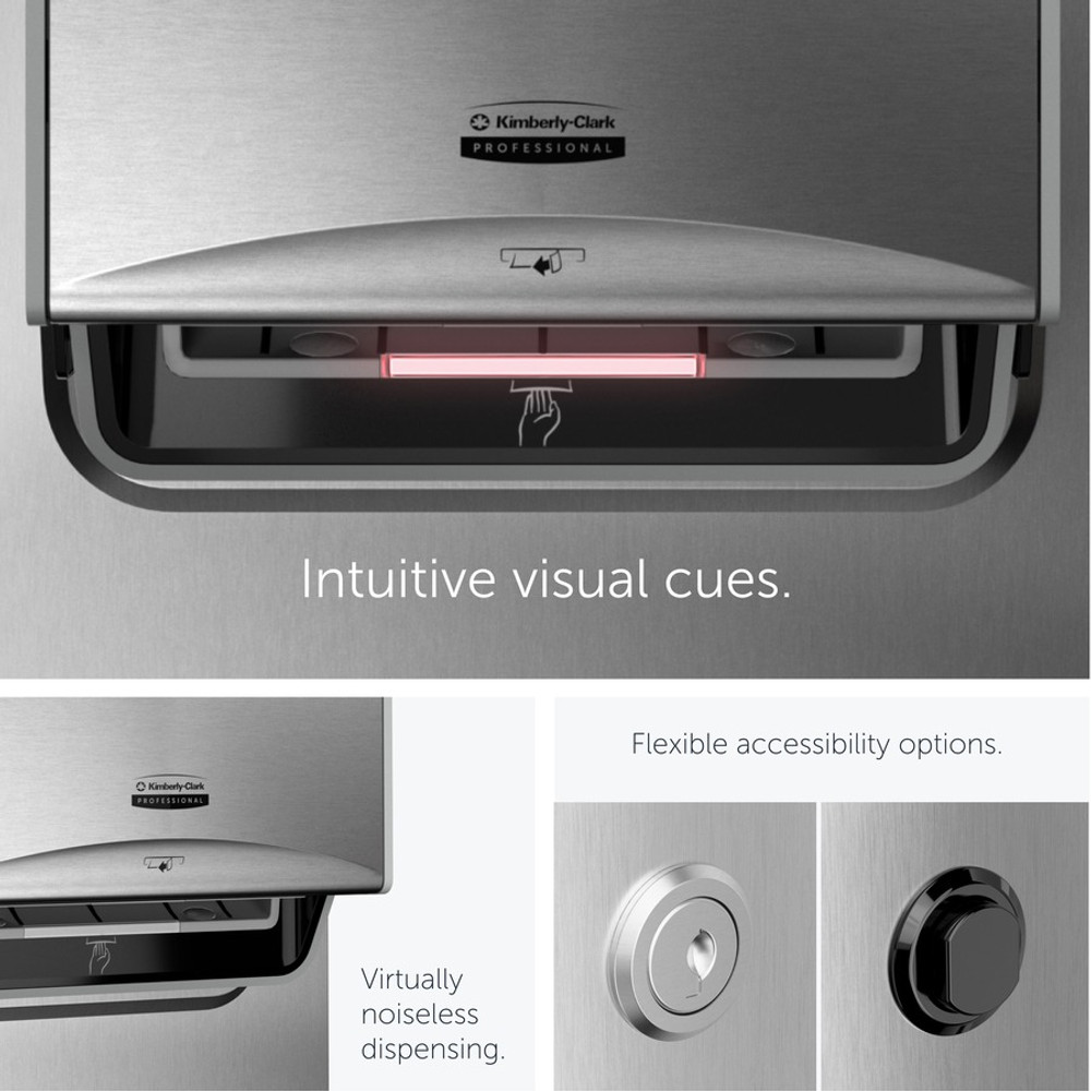 Kimberly-Clark Corporation Kimberly-Clark Professional 53697 Kimberly-Clark Professional ICON Automatic Roll Towel Recessed Dispenser Housing