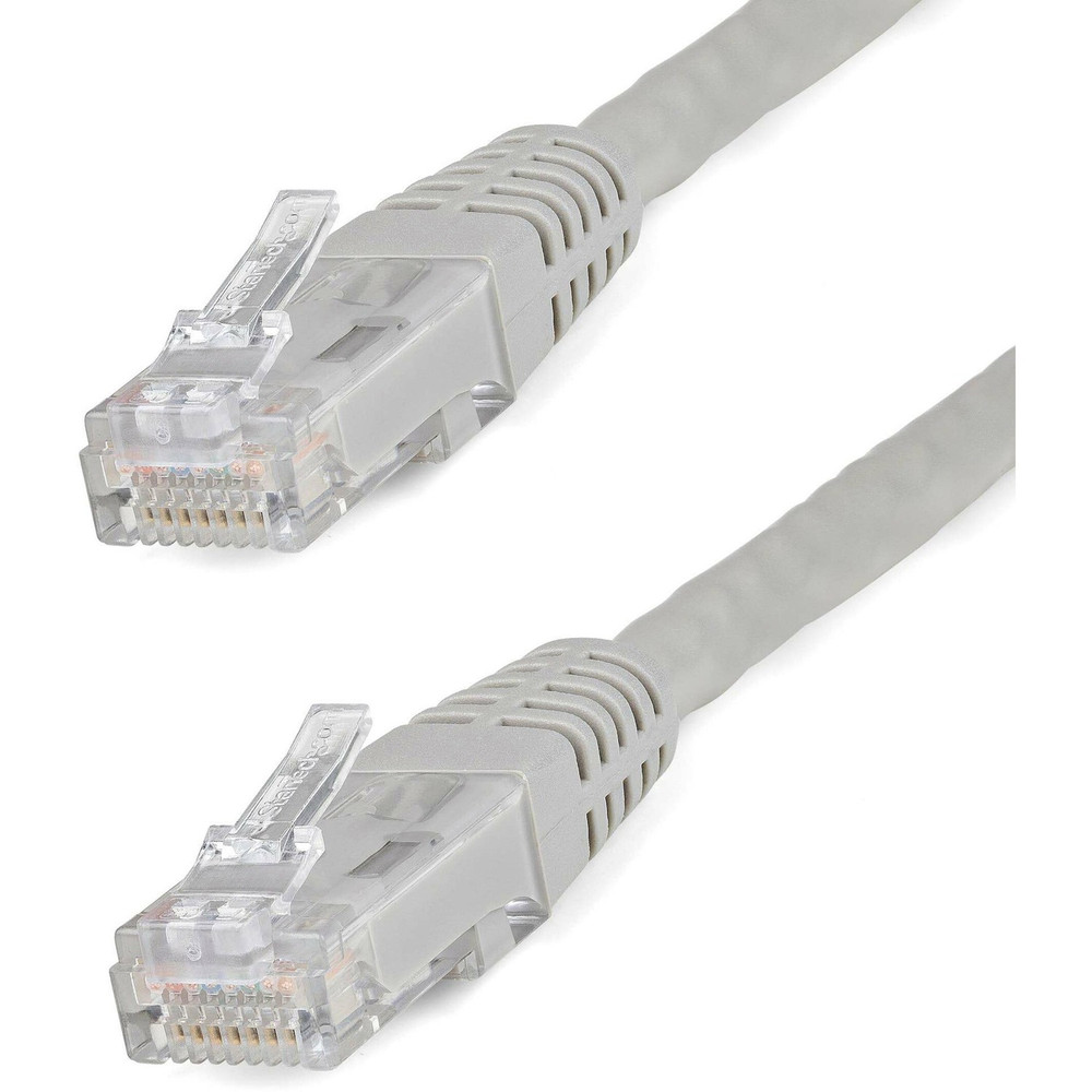 StarTech.com C6PATCH35GR StarTech.com 35ft CAT6 Ethernet Cable - Gray Molded Gigabit - 100W PoE UTP 650MHz - Category 6 Patch Cord UL Certified Wiring/TIA