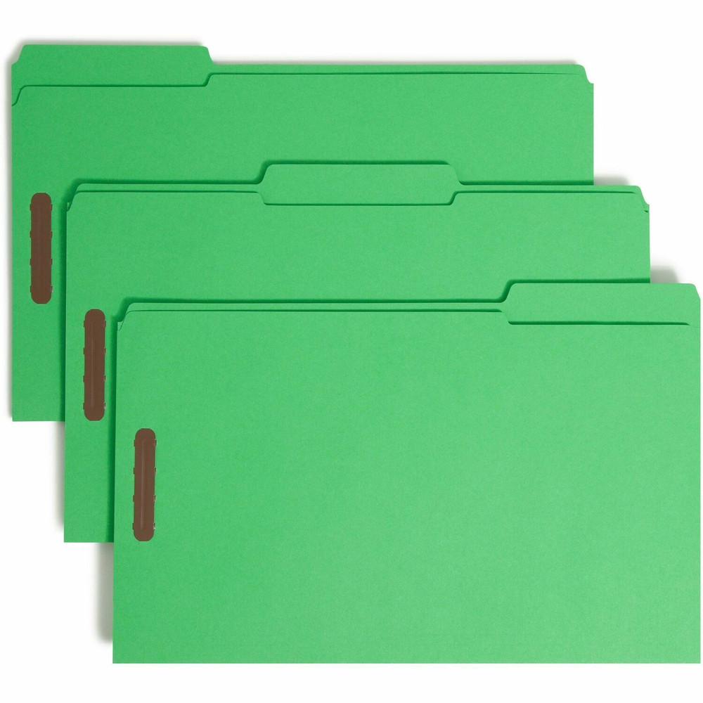 Smead Manufacturing Company Smead 17140 Smead Colored 1/3 Tab Cut Legal Recycled Fastener Folder
