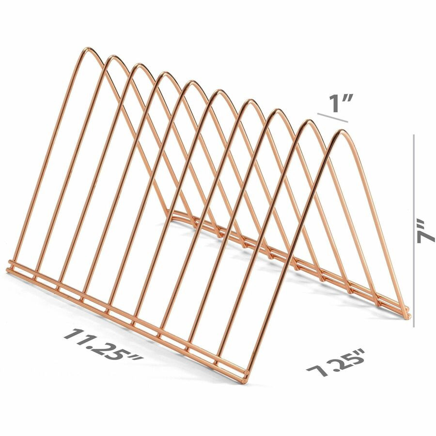 Officemate, LLC Officemate 93151 Officemate Triangle Wire Sorter, Rose Gold