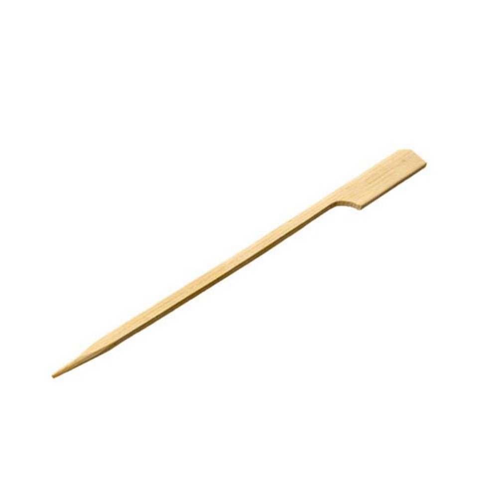 TABLECRAFT PRODUCTS, INC. BAMP45 Tablecraft Bamboo Paddle Picks, 4-1/2in, Brown, Pack Of 100 Picks