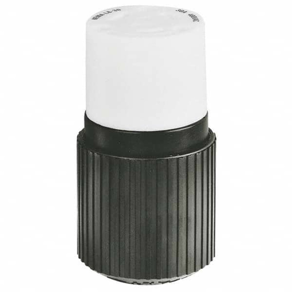 Bryant Electric 70830NC Locking Inlet: Connector, Industrial, L8-30R, 480V, Black & White