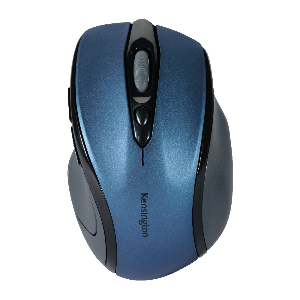 KENSINGTON K72421AMA  Pro Fit Mid-Size - Mouse - right-handed - optical - wireless - 2.4 GHz - USB wireless receiver - sapphire blue