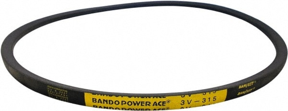 Bando 3V500 V-Belt: Section 3V, 50" Outside Length, 3/8" Belt Width