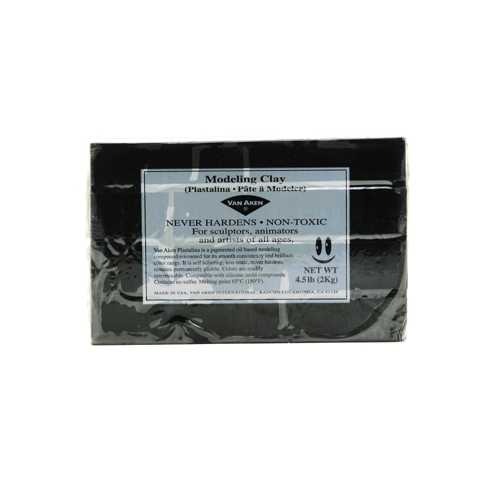 MEADWESTVACO CORP 10511 Van Aken Plastalina Modeling Clay, 4 1/2 Lb, Black