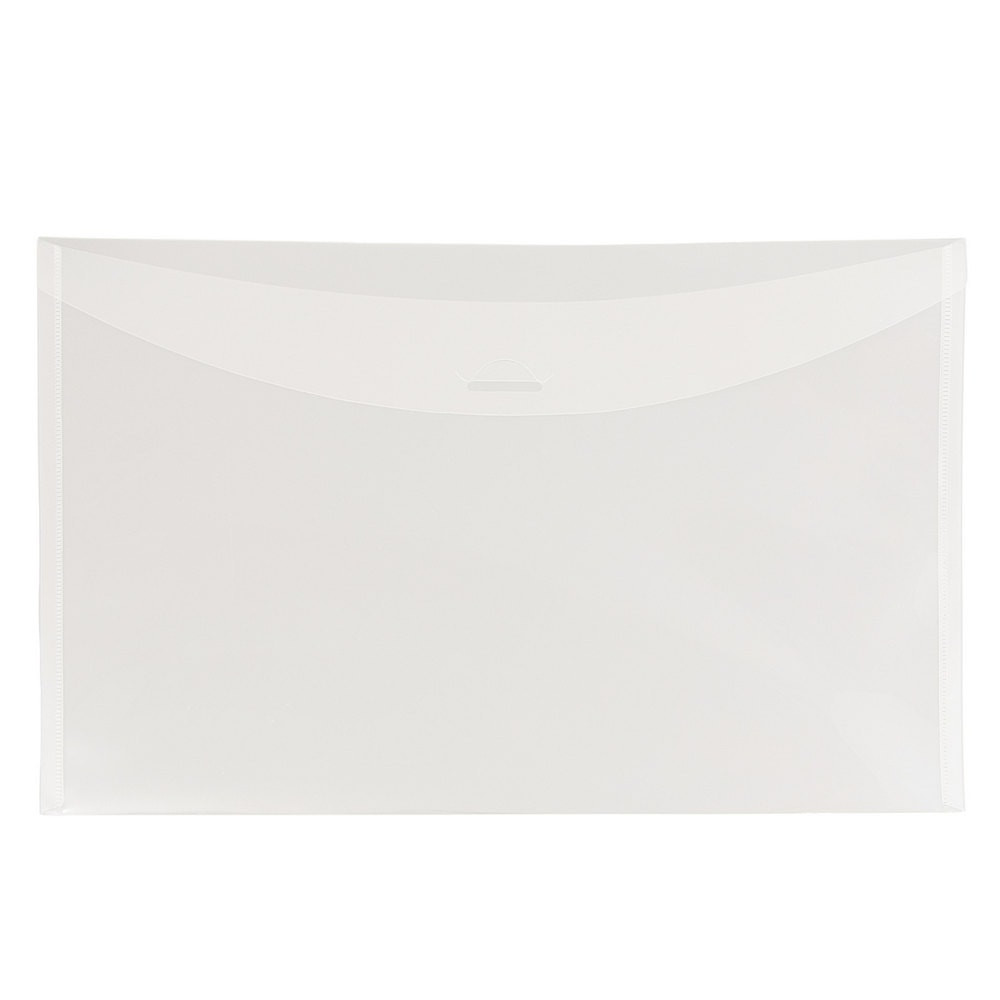JAM PAPER AND ENVELOPE JAM Paper 1541748  Plastic Envelopes, 6in x 9in, Clear, Pack Of 12