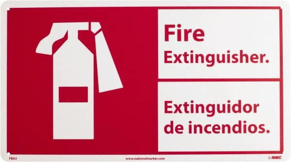 AccuformNMC Fire Sign: "Fire Extinguisher" FBA3R