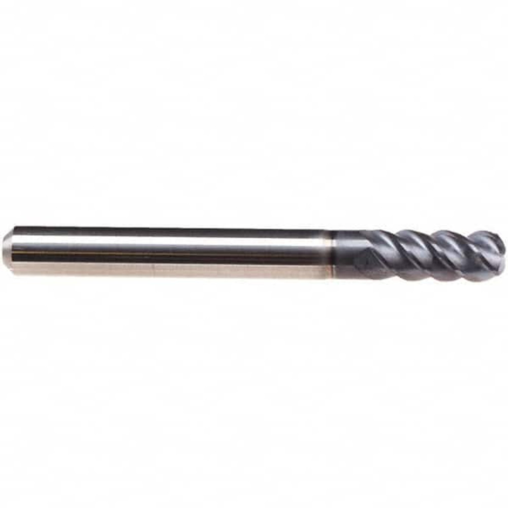 Emuge 2610AZ.016 16mm Diam 4-Flute 50° Solid Carbide 1mm Corner Radius Square Roughing & Finishing End Mill