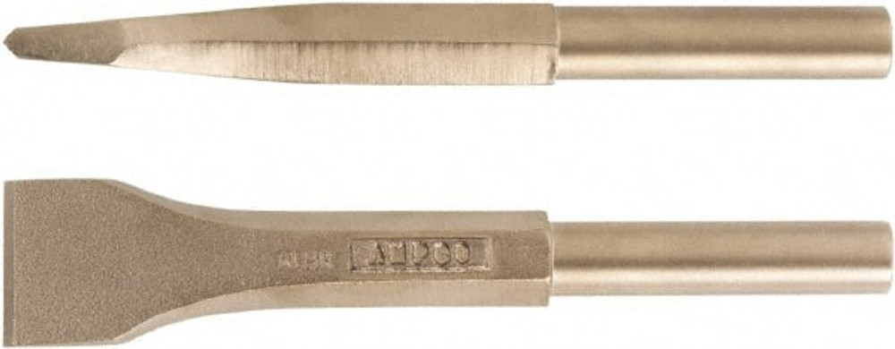 Ampco CP-22-ST Hammer & Chipper Replacement Chisel: Scaling, 2-1/2" Head Width, 9" OAL, 3/4" Shank Dia