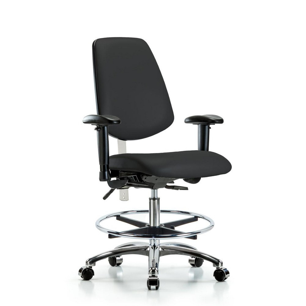 Blue Ridge Ergonomics MSC44459 Task Chair: Vinyl, Black