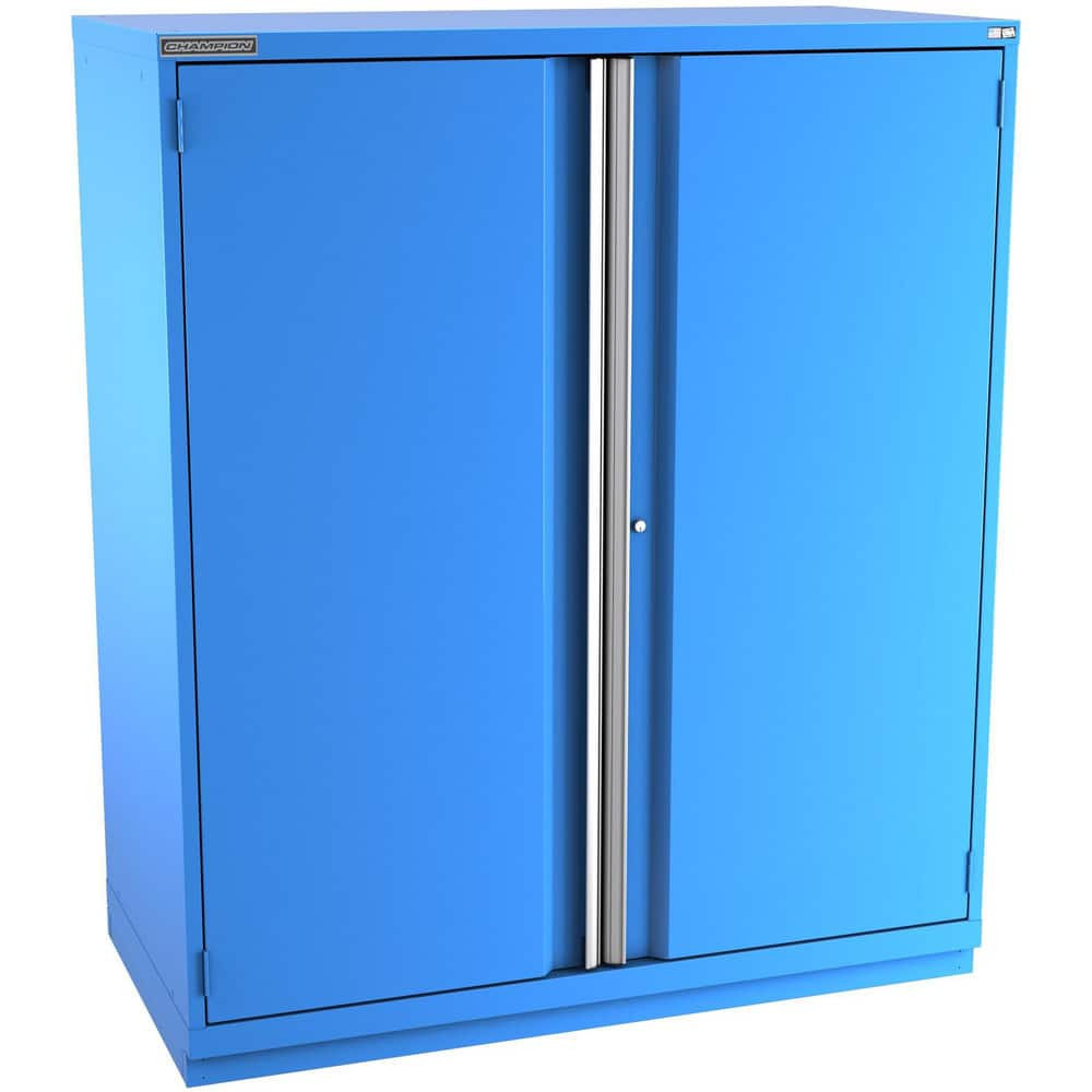 Champion Tool Storage DS3502FDIL-BB Storage Cabinets; Cabinet Type: Welded Storage Cabinet ; Cabinet Material: Steel ; Width (Inch): 56-1/2 ; Depth (Inch): 22-1/2 ; Cabinet Door Style: Solid ; Height (Inch): 66-3/8
