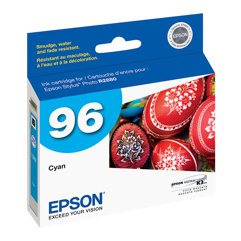 EPSON AMERICA INC. T096220 Epson 96 UltraChrome K3 Cyan Ink Cartridge, T096220