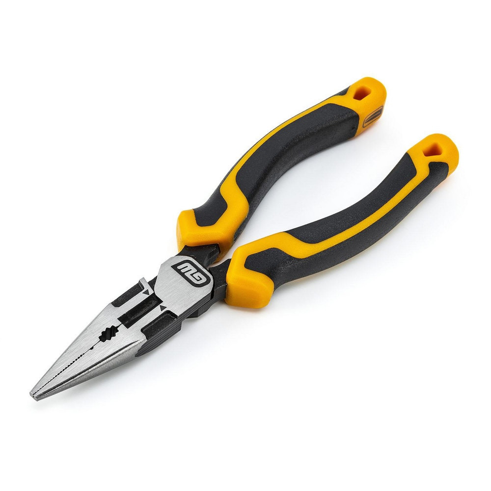 GEARWRENCH 82176C-06 Long Nose Pliers; Pliers Type: Long Nose Pliers; Jaw Texture: Crosshatch; Jaw Length (Decimal Inch): 2.0000; Jaw Width (Decimal Inch): 0.12; Jaw Type: Crosshatch; Long Nose; Handle Type: Cushion Grip; Side Cutter: Yes; Overall Le