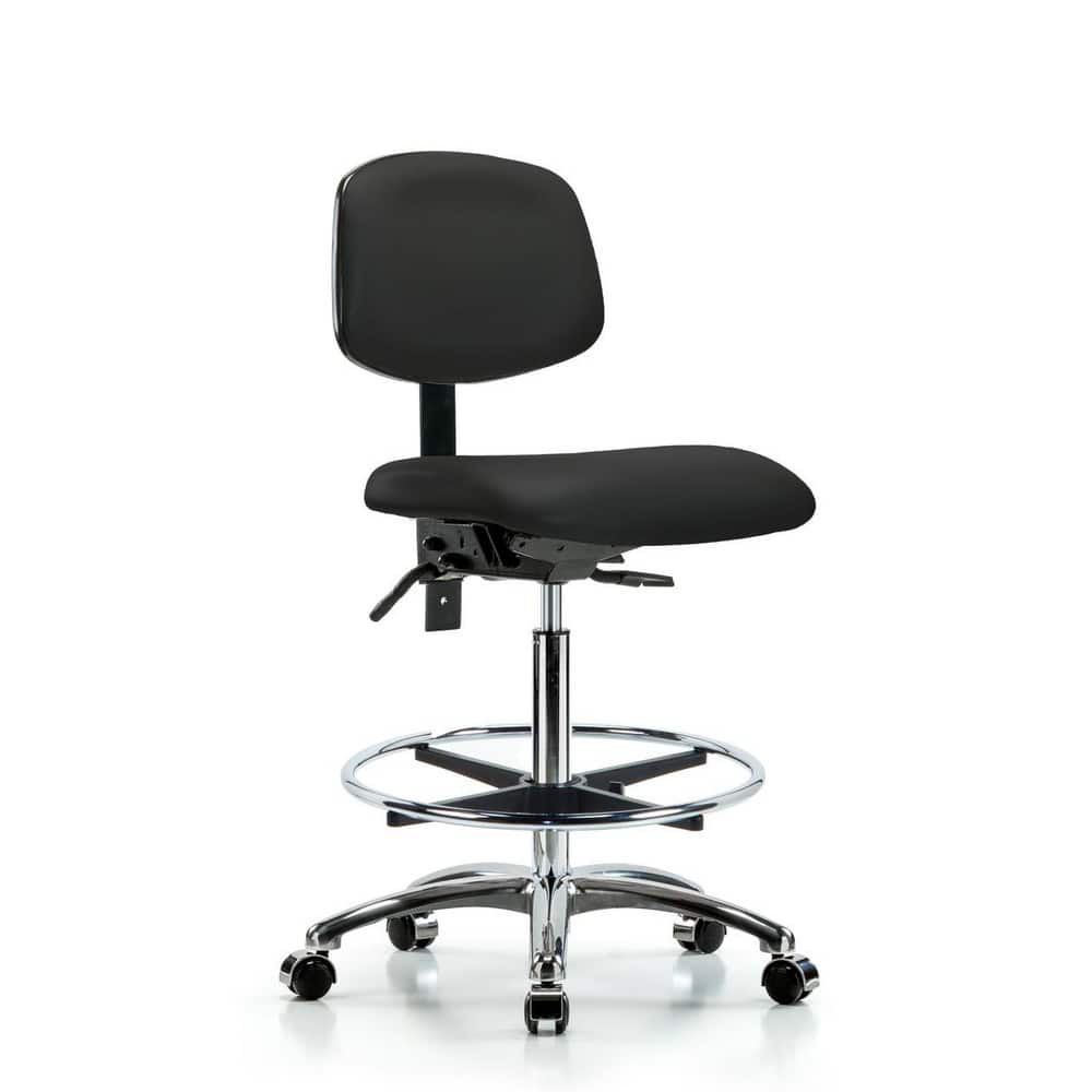 Blue Ridge Ergonomics MSC46752 Task Chair: Vinyl, Black