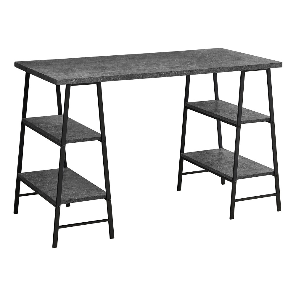 MONARCH SPECIALTIES Monarch I 7526  Specialties Wincy 48inW Computer Desk, Gray/Black