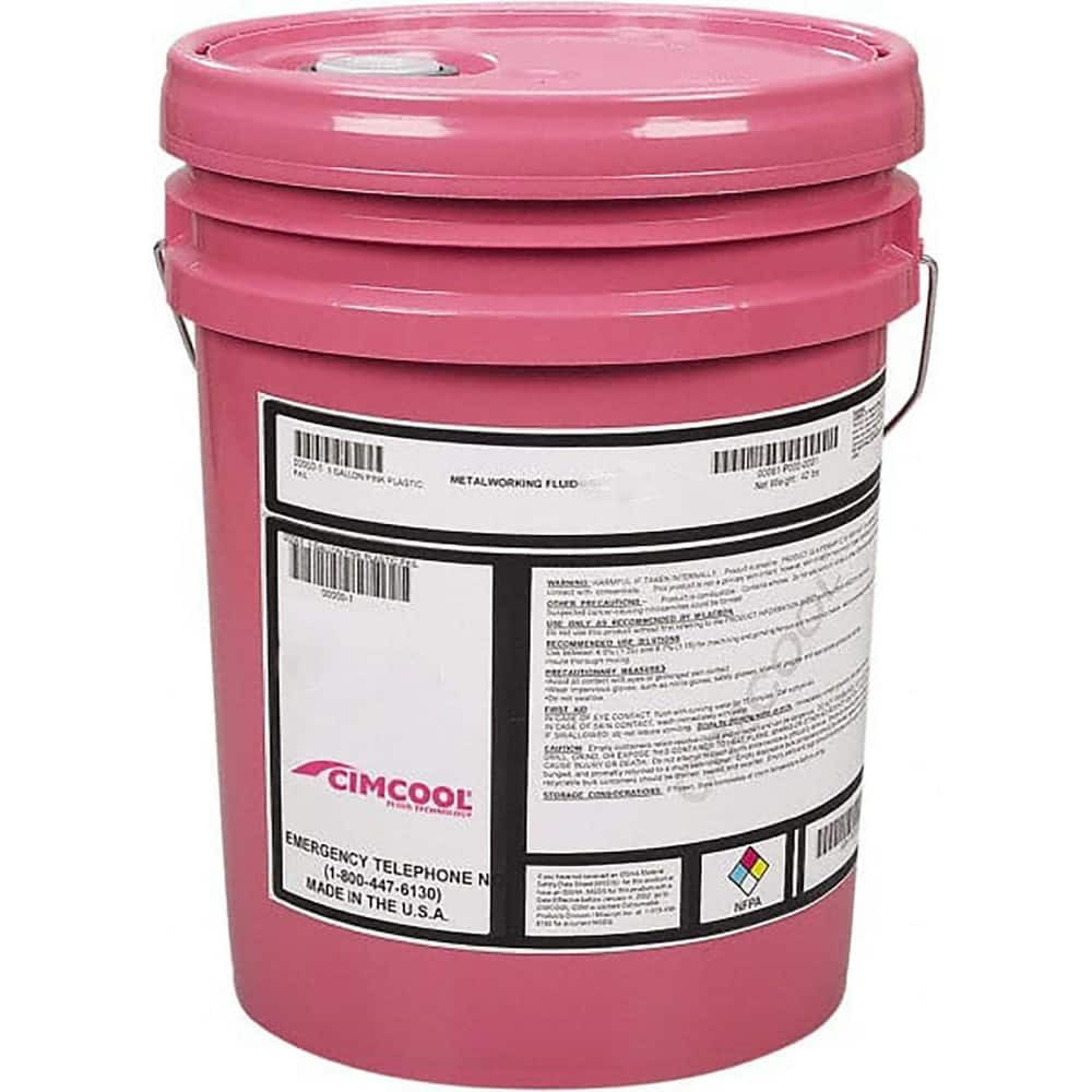 Cimcool C02014.005 Metalworking Fluids & Coolants; Product Type: Metalworking ; Container Type: Pail ; Container Size: 5 gal ; Net Fill: 5gal ; Form: Liquid ; Material Application: Metalworking