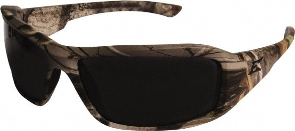 Edge Eyewear TXB216CF Safety Glass: Scratch-Resistant, Polycarbonate, Smoke Lenses, Full-Framed, UV Protection