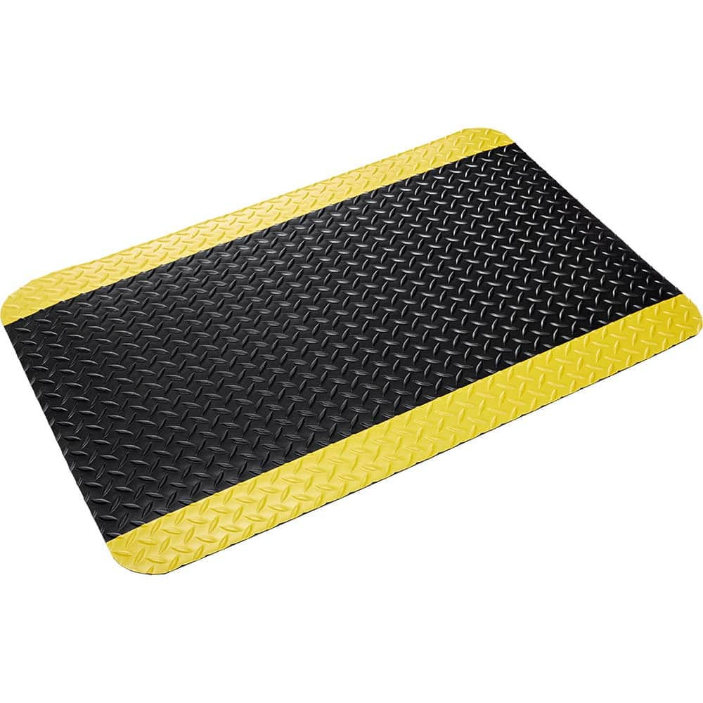 Crown Matting CXR0024YB Sorbent Pad: Universal Use, 2' Wide, 75' Long, 1 gal, Black & Yellow