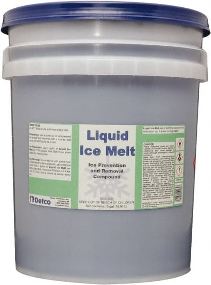 Detco 1016-005 Liquid Ice Melt, 5 Gal Pail