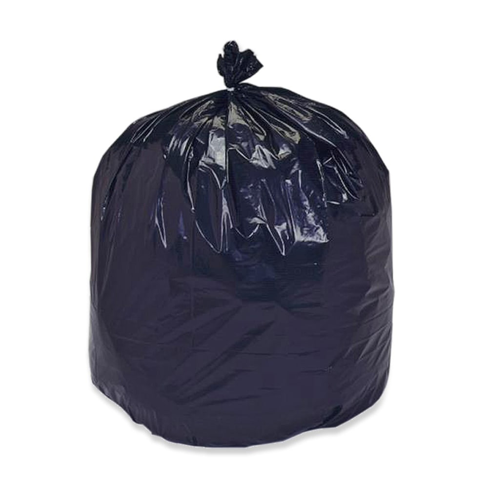 These black and brown Highmark trash bags capture quality and strength, and are ideal for everyday use, whether at home or at work.  Star-sealed bottom reinforces strength and helps encourage even distribution for easier carrying.  Tubular construction adds strength and reduces risk of tears.  Made from 100% low-density or linear low-density polyethylene.  Contains Recycled Content - See Specs for Details.