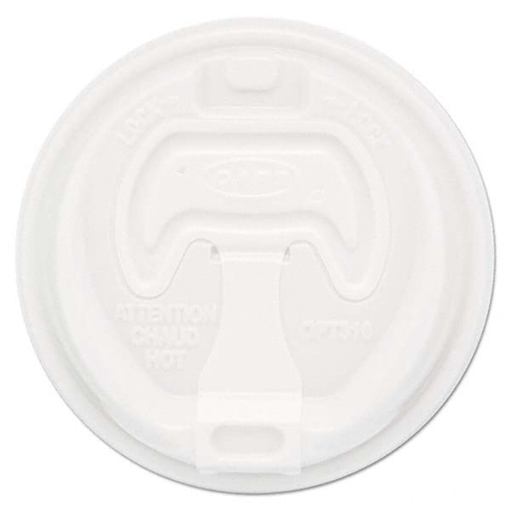 DART DCC16RCLPK Optima Reclosable Lid, 12-24 oz Foam Cups, White, 100/Bag