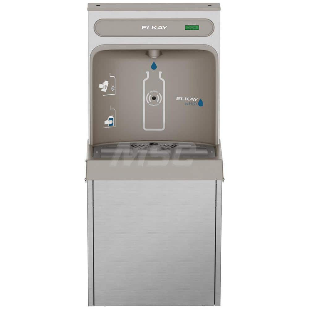 ELKAY. EZ8WSSSMC Floor Standing Water Cooler & Fountain: 8 GPH Cooling Capacity