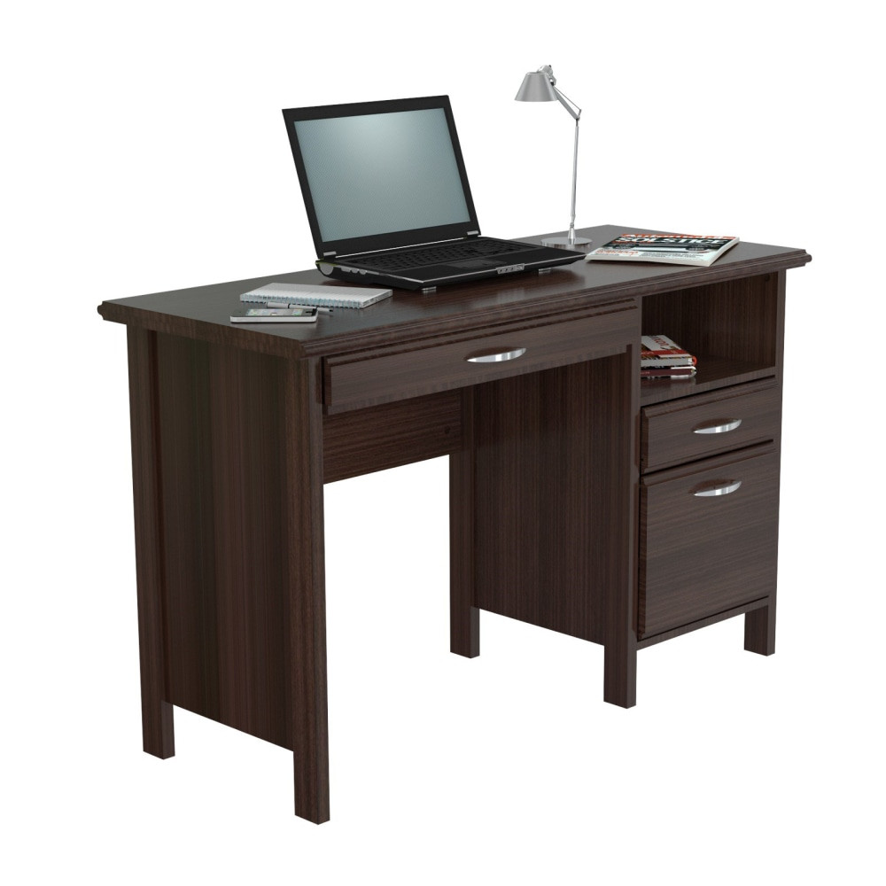 UNISAN Inval ES-2403  Contemporary  47inW Computer Desk, Espresso-Wengue