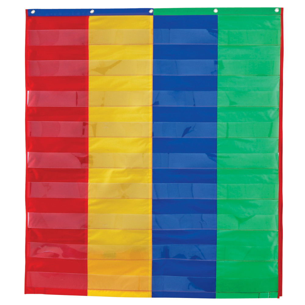 Create charts to help sort and classify information for visual learners  Graphic organizer allows you to create charts to promote higher-order thinking. Create 2-column charts for comparing and contrasting, sorting or making a T-chart, or use 4-column charts for sorting and classifying.  Flame-retardant nylon construction for safe, long-lasting use.  Each chart has nine 2in x 30in display pockets for easy labeling.  Built-in storage pockets let you keep accessories close at hand.  Chart measures 38in x 30in to allow easy viewing.  Includes an activity guide.  Designed for students in grade 1 to grade 3.