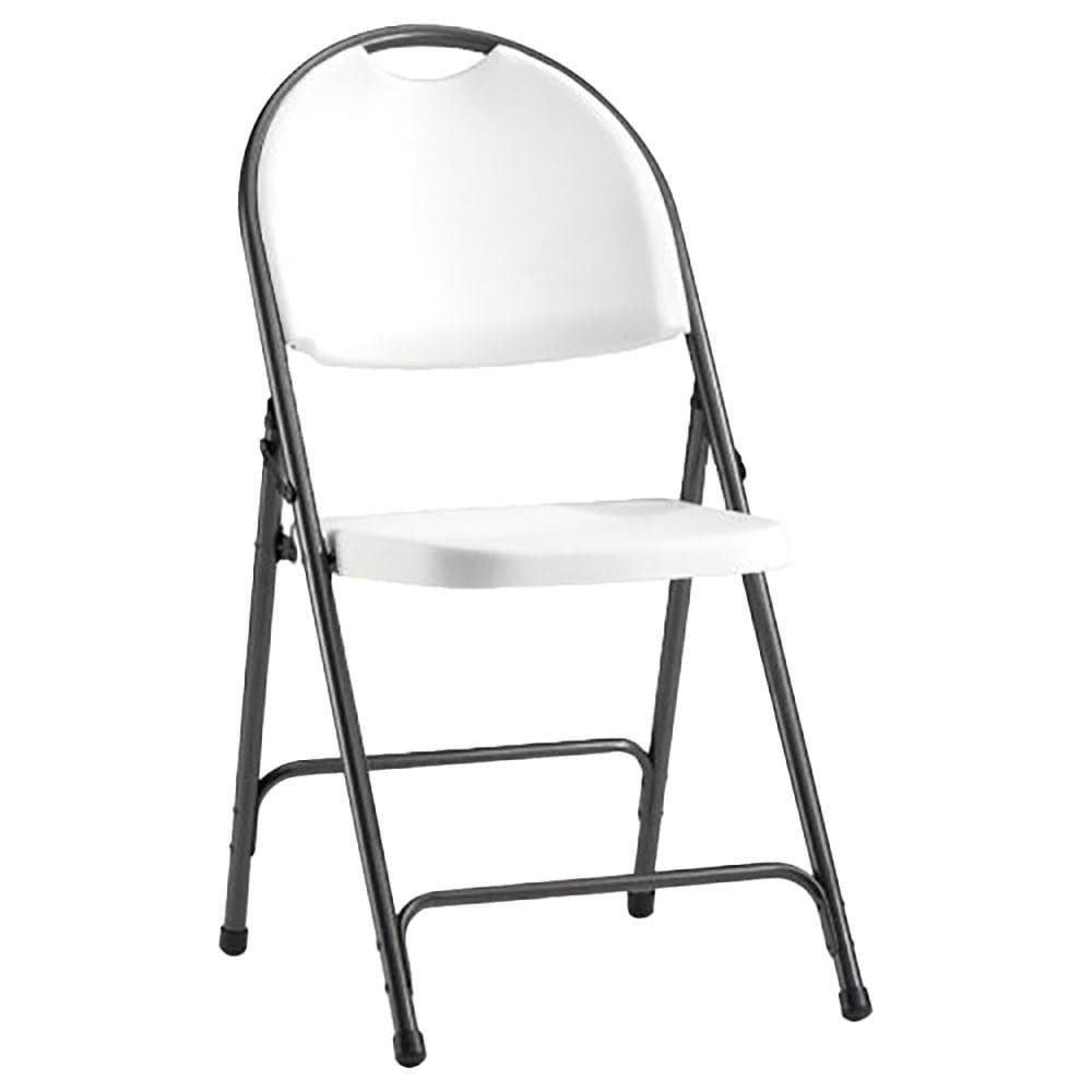 ALERA ALEFR9402 MOLDED RESIN FOLDING CHAIR, WHITE/DARK GRAY, 4/CARTON