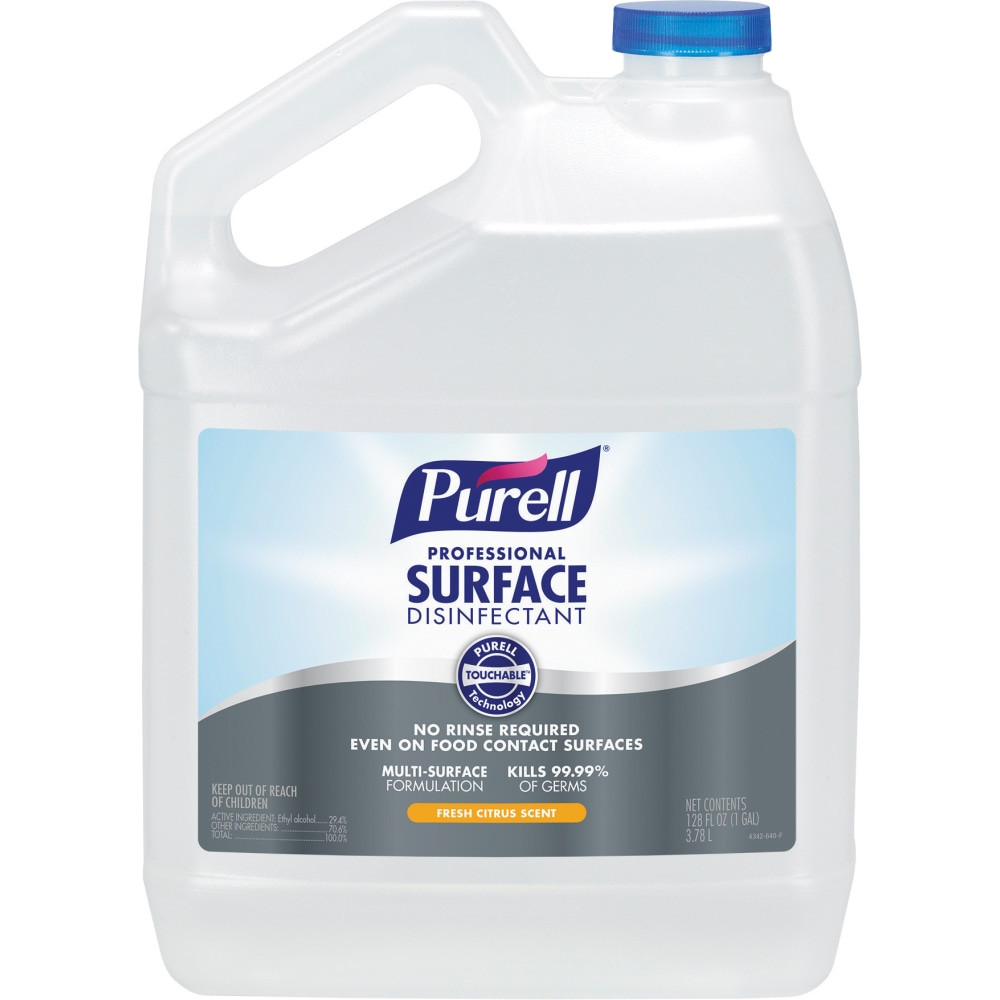 GOJO INDUSTRIES INC 4342-04EA PURELL Professional Surface Disinfectant, Fresh Citrus Scent, 1 Pour Gallon