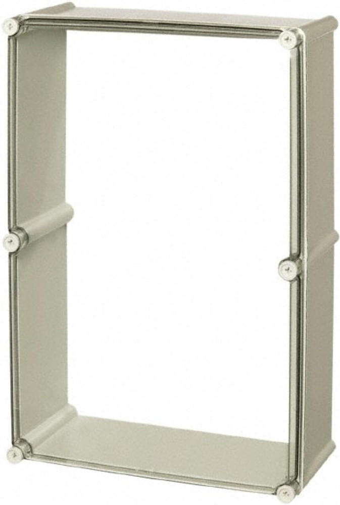 Fibox EKUZR Electrical Enclosure Extension Frame: Polycarbonate, Use with Solid